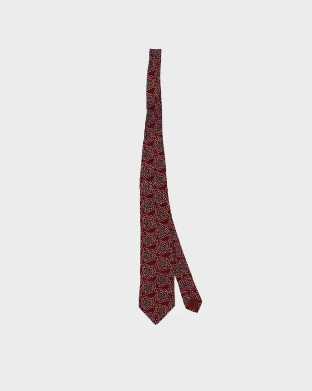 Vintage Giorgio Armani Cravette Floral Silk Tie sold by Rokit