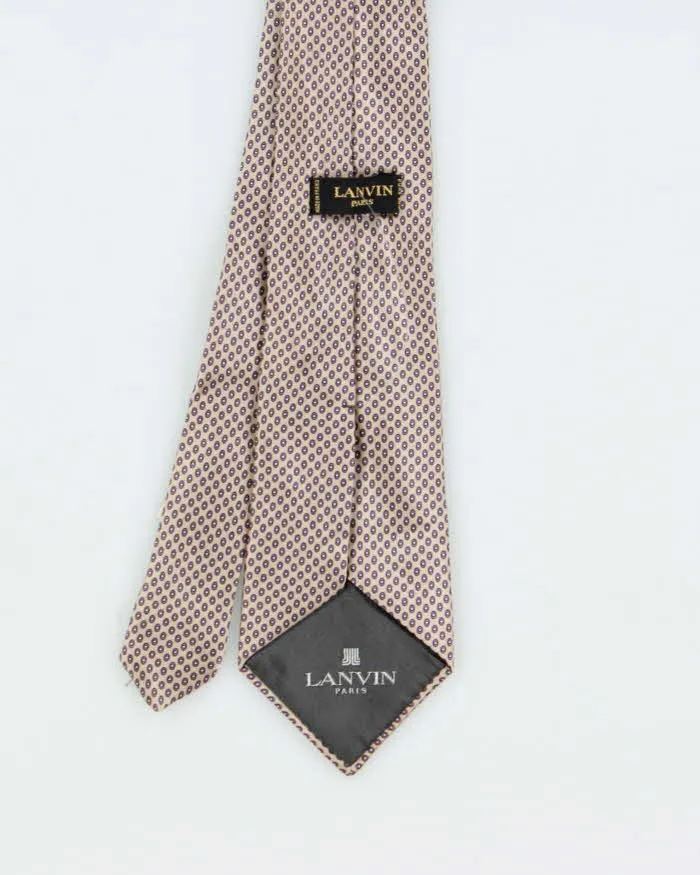 Vintage Lanvin Pattern Silk Tie sold by Rokit product image thumbnail 3