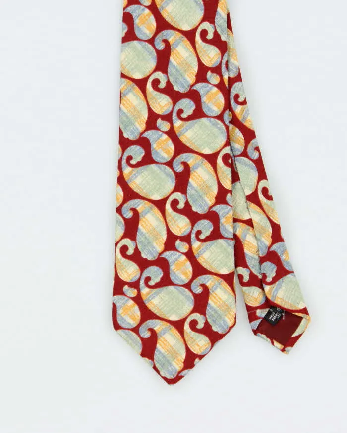 Vintage 80s Kenzo Paisley Pattern Silk Tie sold by Rokit product image thumbnail 2