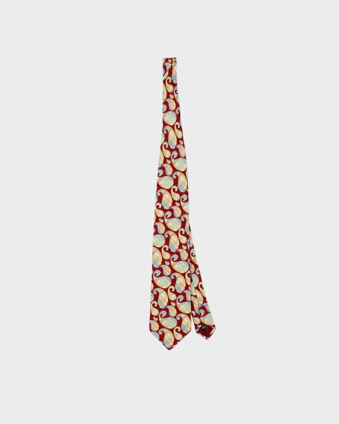 Vintage 80s Kenzo Paisley Pattern Silk Tie sold by Rokit