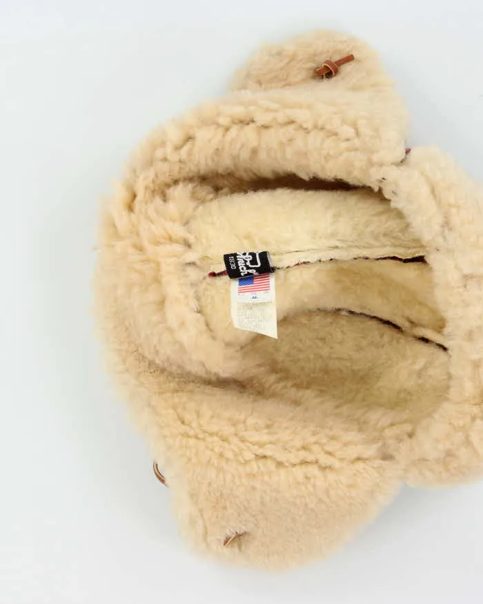 Vintage 1980s Woolrich Buffalo Plaid Wool Shearling Hunting Trapper Hat - M sold by Rokit product image thumbnail 4