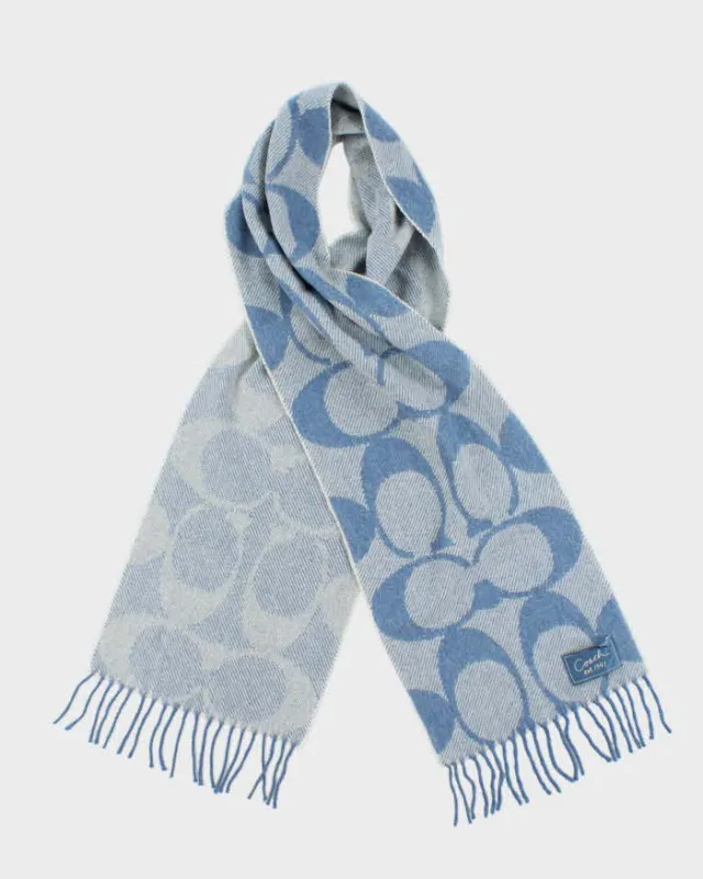 Vintage Y2k 00s Coach Wool & Cashmere Scarf sold by Rokit