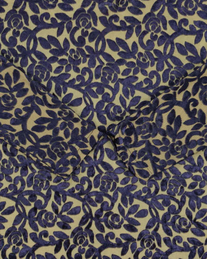 Vintage 90s Ness Velvet Sheer Long Sleeve Top - M sold by Rokit product image thumbnail 4