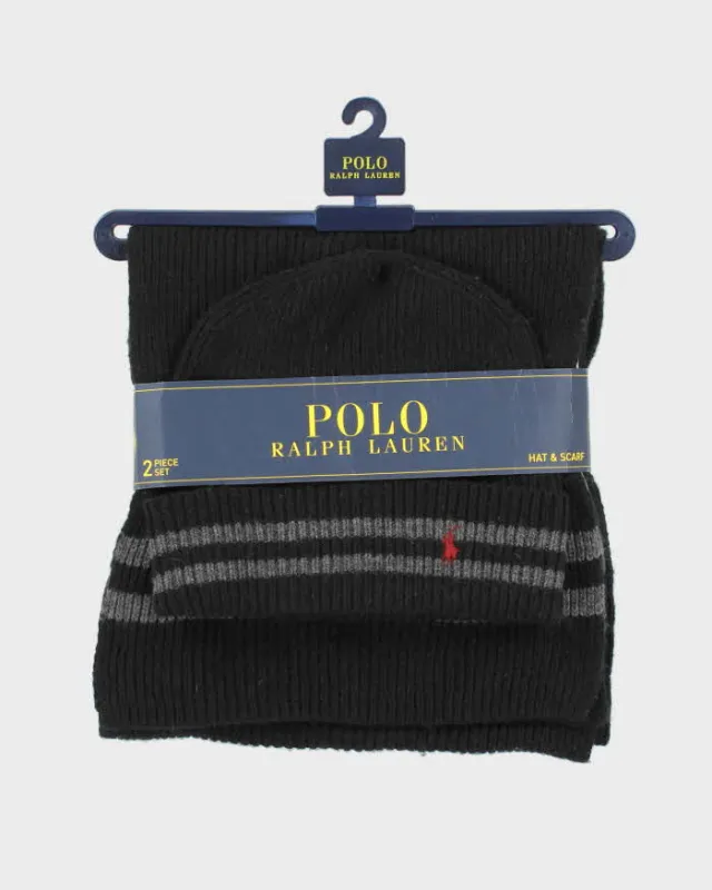 Vintage Polo Ralph Lauren Wool Blend Beanie & Scarf Two-Piece Set - OS sold by Rokit