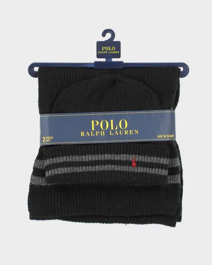 Vintage Polo Ralph Lauren Wool Blend Beanie & Scarf Two-Piece Set - OS sold by Rokit