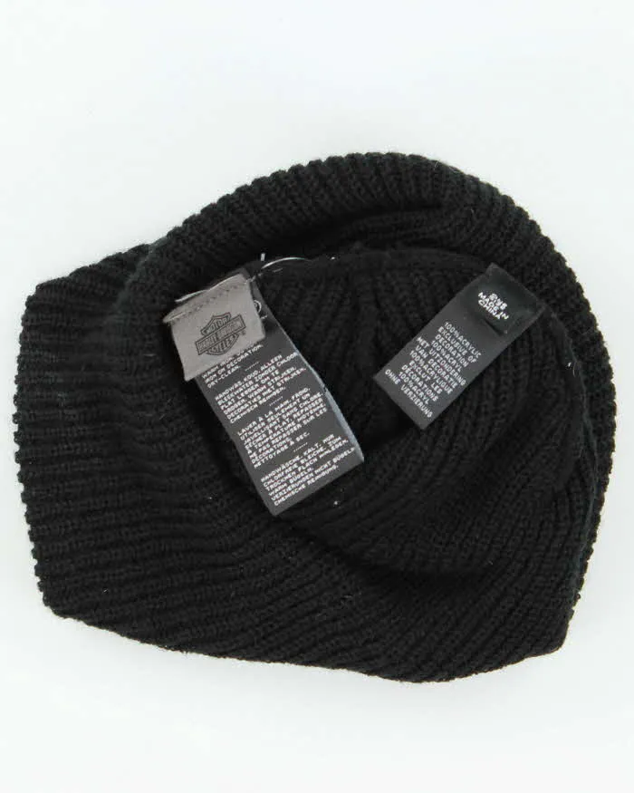 Vintage Harley Davidson Ribbed Patch Beanie - OS sold by Rokit product image thumbnail 5