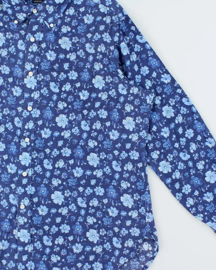 Vintage Polo Ralph Lauren Floral Luxury Linen Long Sleeve Shirt - XL sold by Rokit product image thumbnail 3