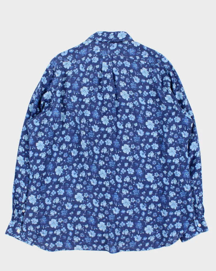 Vintage Polo Ralph Lauren Floral Luxury Linen Long Sleeve Shirt - XL sold by Rokit product image thumbnail 2