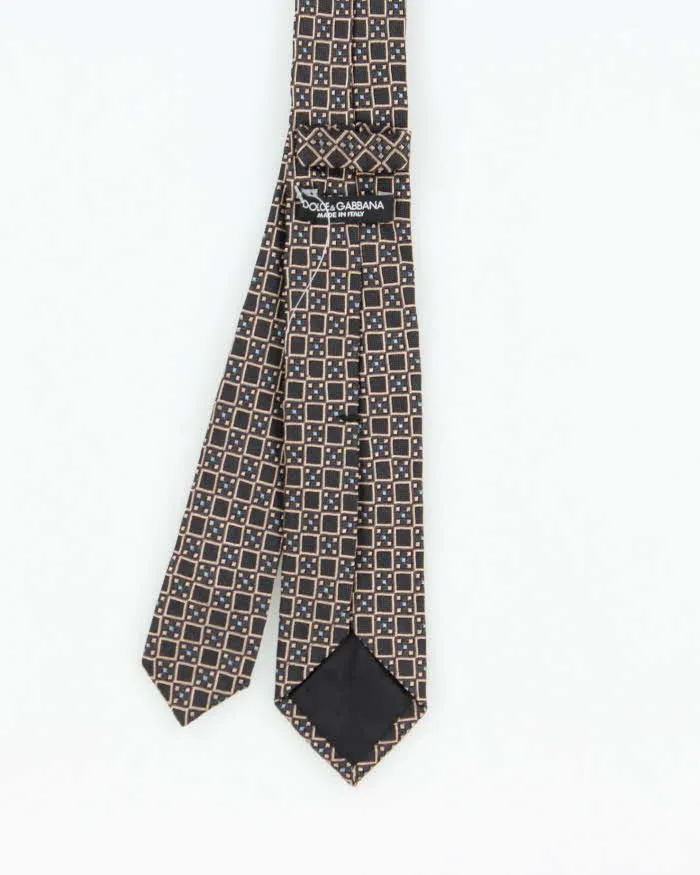 Vintage 00s Dolce & Gabbana Patterned Silk Tie sold by Rokit product image thumbnail 3