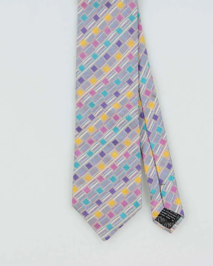 Vintage 1990s Missoni Multicoloured Patterned Silk Tie sold by Rokit product image thumbnail 2