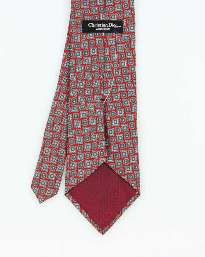 Vintage 1980s Christian Dior Patterned Silk Tie sold by Rokit product image thumbnail 3
