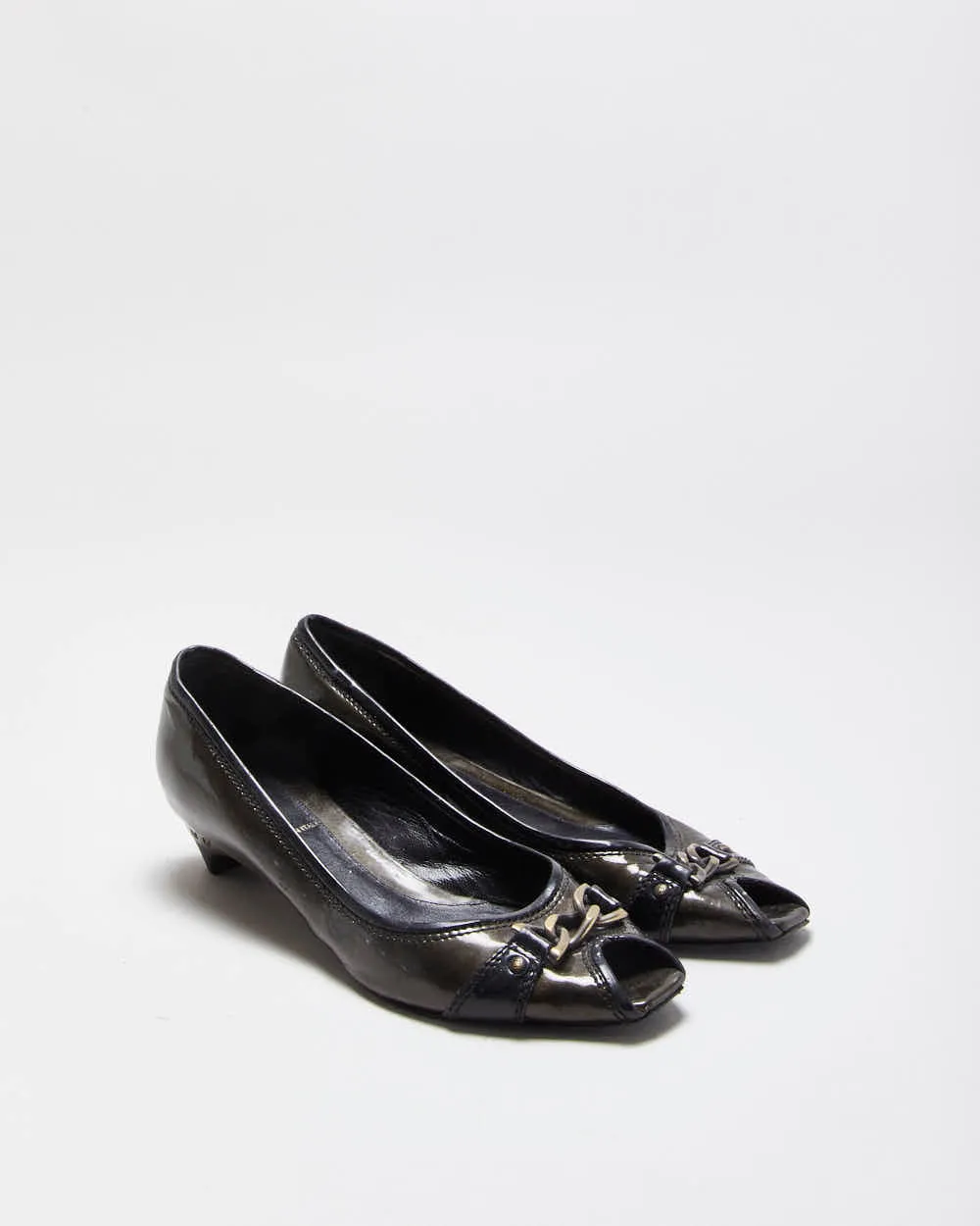 Vintage Fendi Patent Kitten Heels - UK4.5 sold by Rokit