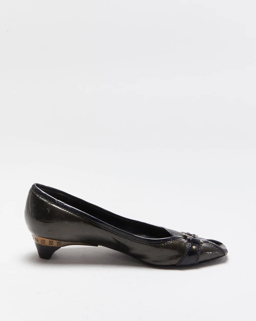 Vintage Fendi Patent Kitten Heels - UK4.5 sold by Rokit product image thumbnail 2
