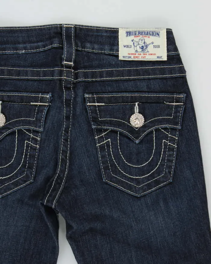 Vintage Y2k 00s True Religion Diamonte Detail Bootcut Jeans - W25 L29 sold by Rokit product image thumbnail 4