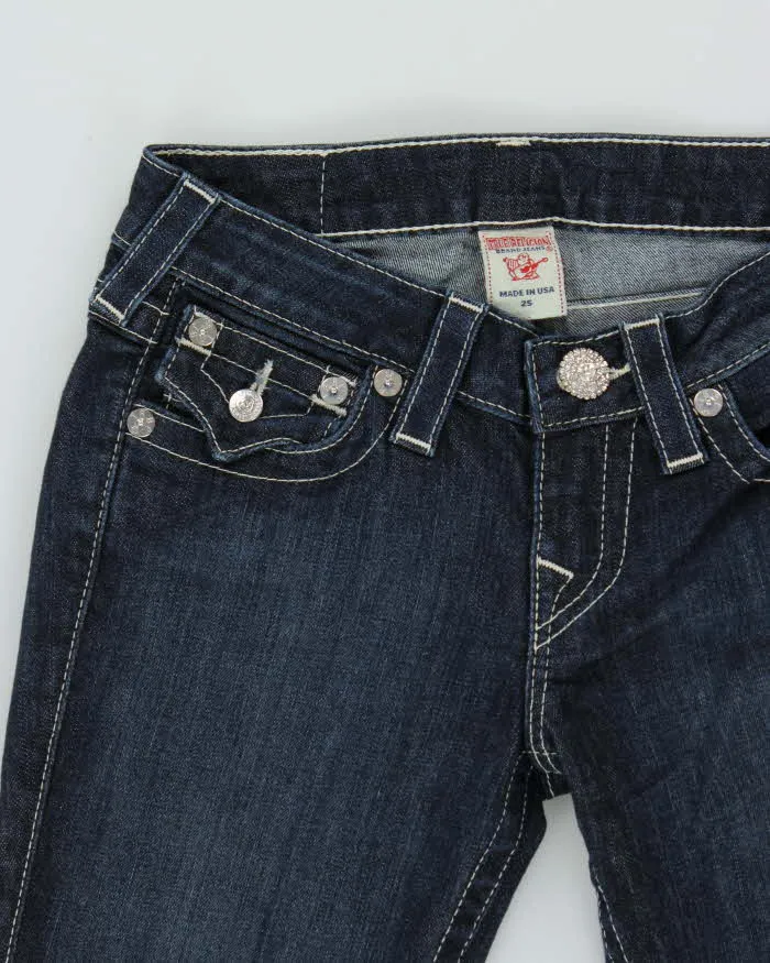 Vintage Y2k 00s True Religion Diamonte Detail Bootcut Jeans - W25 L29 sold by Rokit product image thumbnail 3