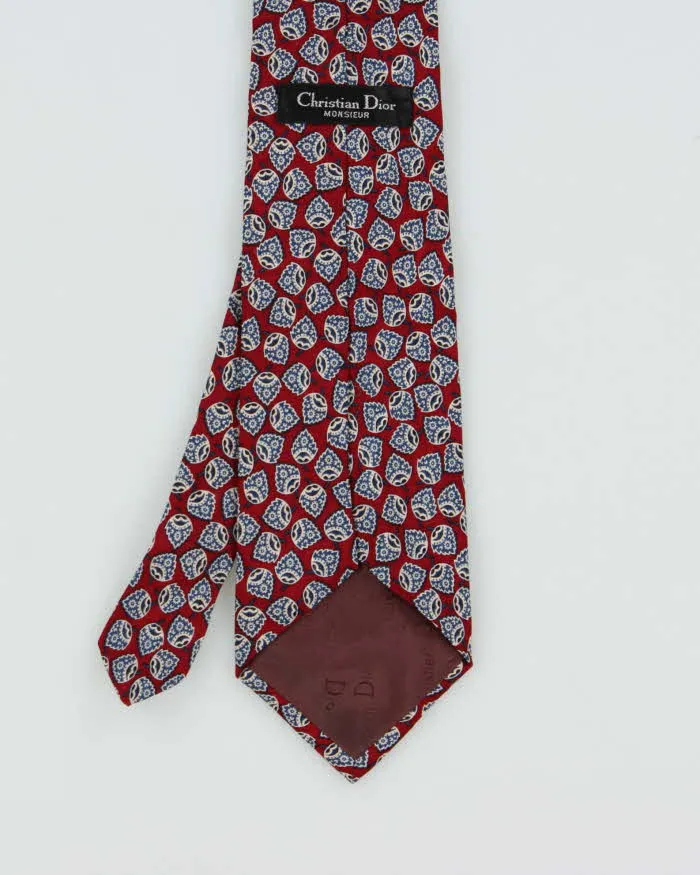 Vintage 1980s Christian Dior Patterned Silk Tie sold by Rokit product image thumbnail 3
