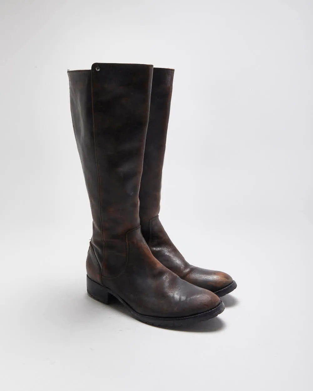 Vintage Frye Leather Zip-up Boots - UK7.5 sold by Rokit