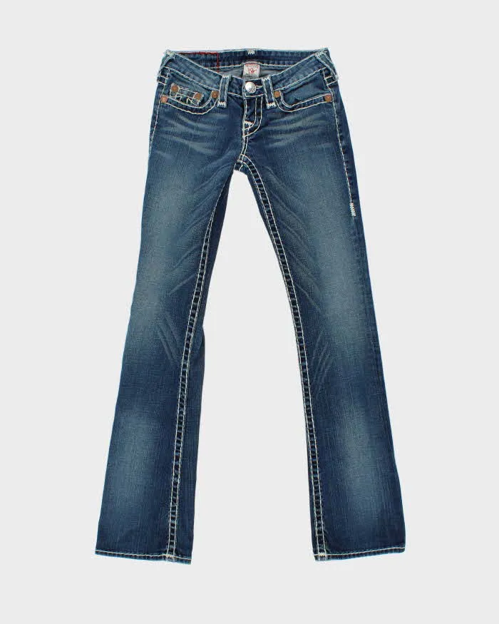 Vintage Y2k 00s True Religion Contrast Stitch Bootcut Jeans - W25 L33 sold by Rokit