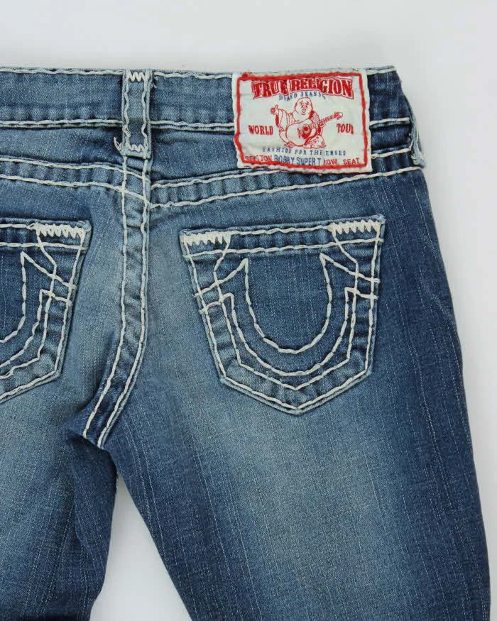 Vintage Y2k 00s True Religion Contrast Stitch Bootcut Jeans - W25 L33 sold by Rokit product image thumbnail 4