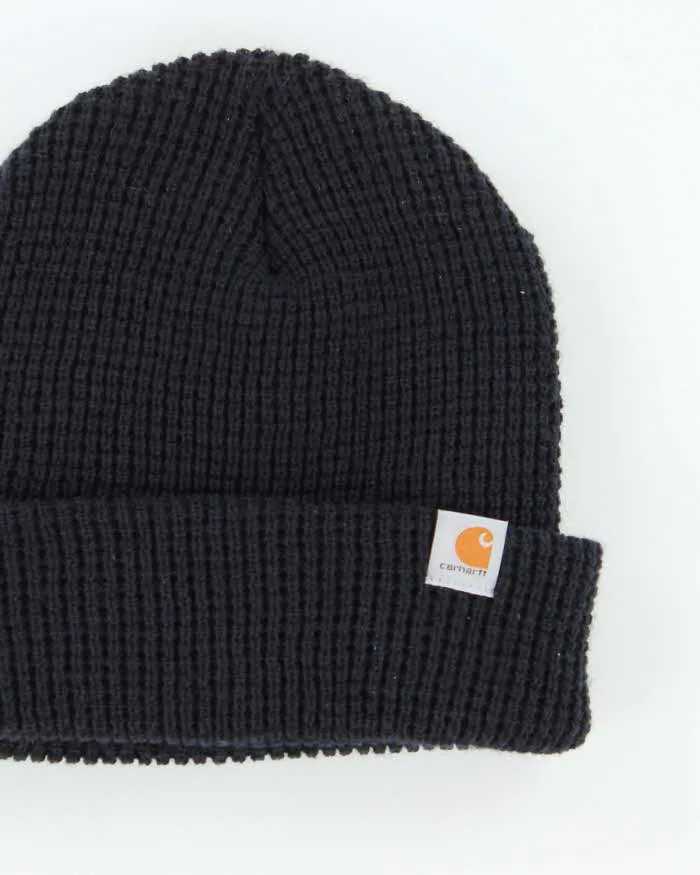 Vintage Carhartt Navy Knit Beanie - OS sold by Rokit product image thumbnail 3