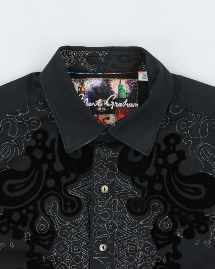Vintage Y2K 00s Robert Graham Contrast Stitch Patterned Long Sleeve Shirt - M sold by Rokit product image thumbnail 5