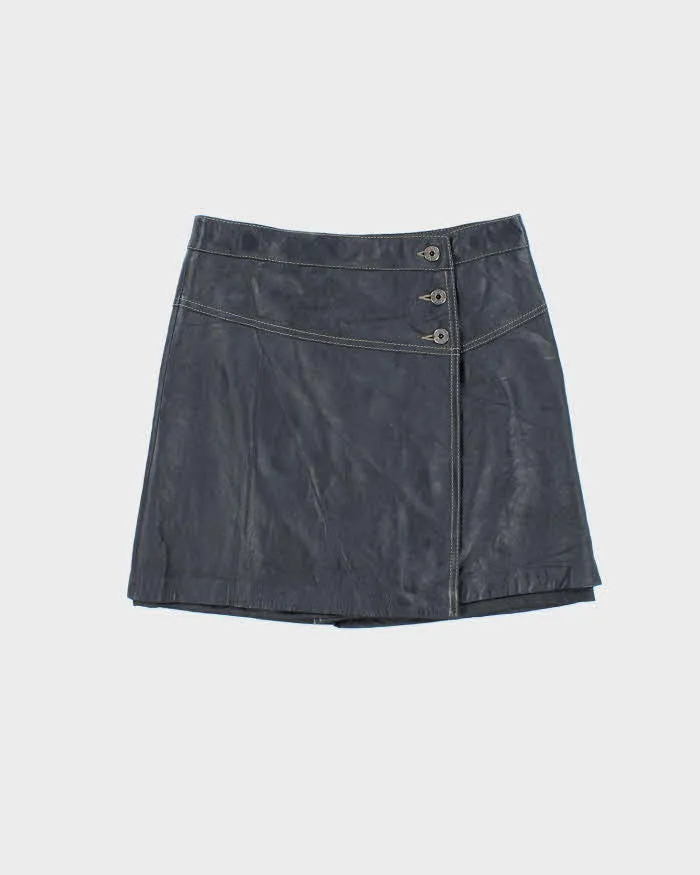 Vintage Danier Leather Wrap Skirt - XS sold by Rokit