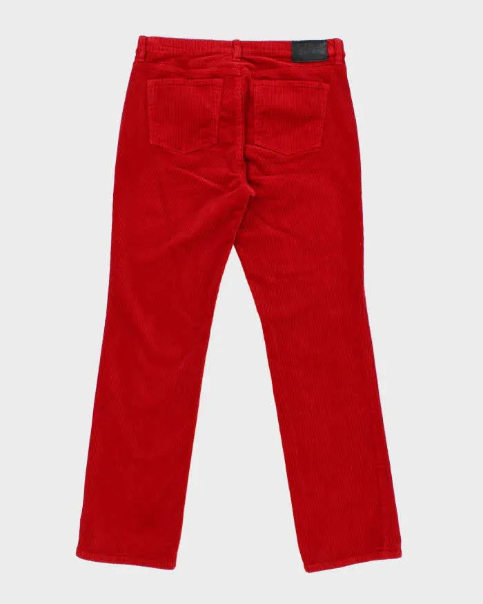 Vintage Ralph Lauren Red Corduroy Trousers - W34 L32 sold by Rokit product image thumbnail 2
