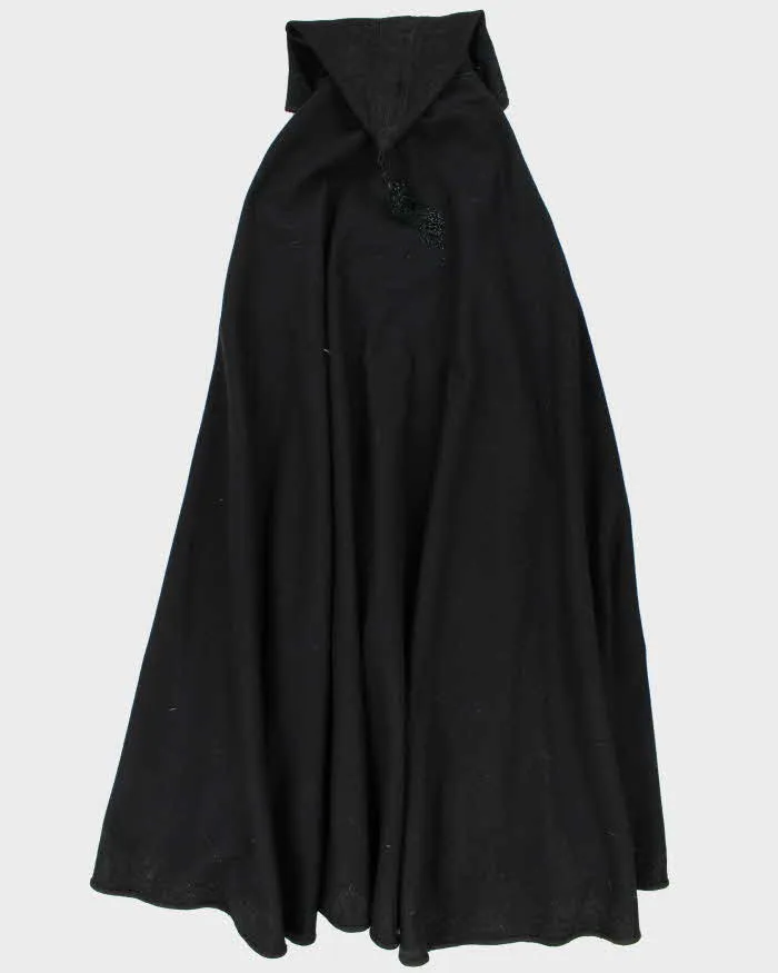 Vintage 70s Black Hooded Kaftan - O/S sold by Rokit product image thumbnail 2