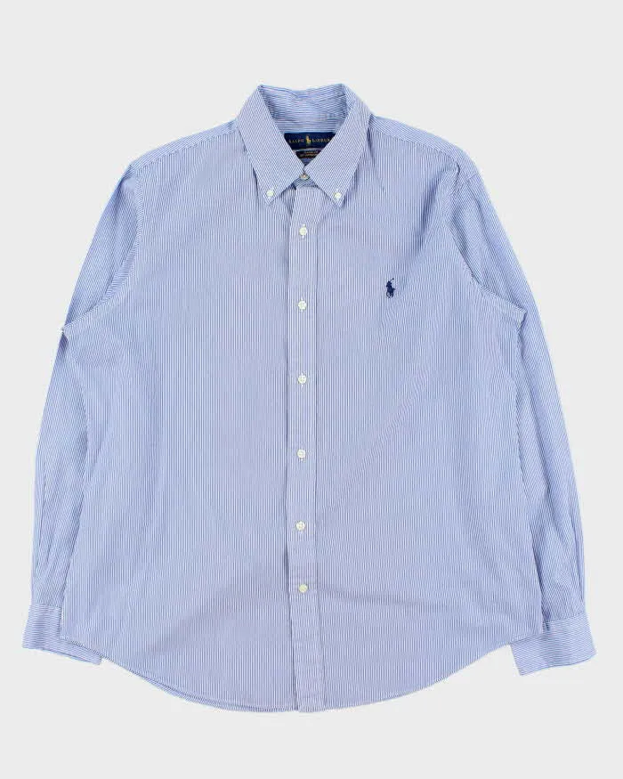 Vintage Polo Ralph Lauren Striped Classic Fit Long Sleeve Shirt - L sold by Rokit