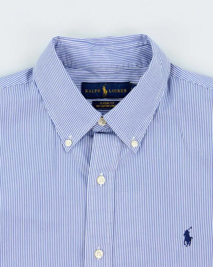 Vintage Polo Ralph Lauren Striped Classic Fit Long Sleeve Shirt - L sold by Rokit product image thumbnail 5