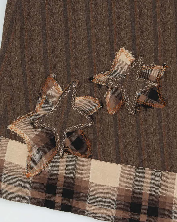 Vintage Y2k 00s Star Embroidered Thigh Slit Skirt - S sold by Rokit product image thumbnail 4