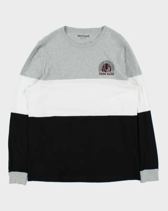 Vintage True Religion Striped Long Sleeve T-Shirt - XL sold by Rokit