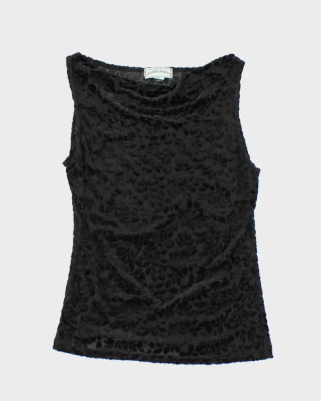 Y2k 00s Frazier Lawrence Cowl Neck Top - M sold by Rokit