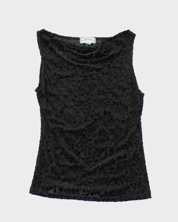 Y2k 00s Frazier Lawrence Cowl Neck Top - M sold by Rokit