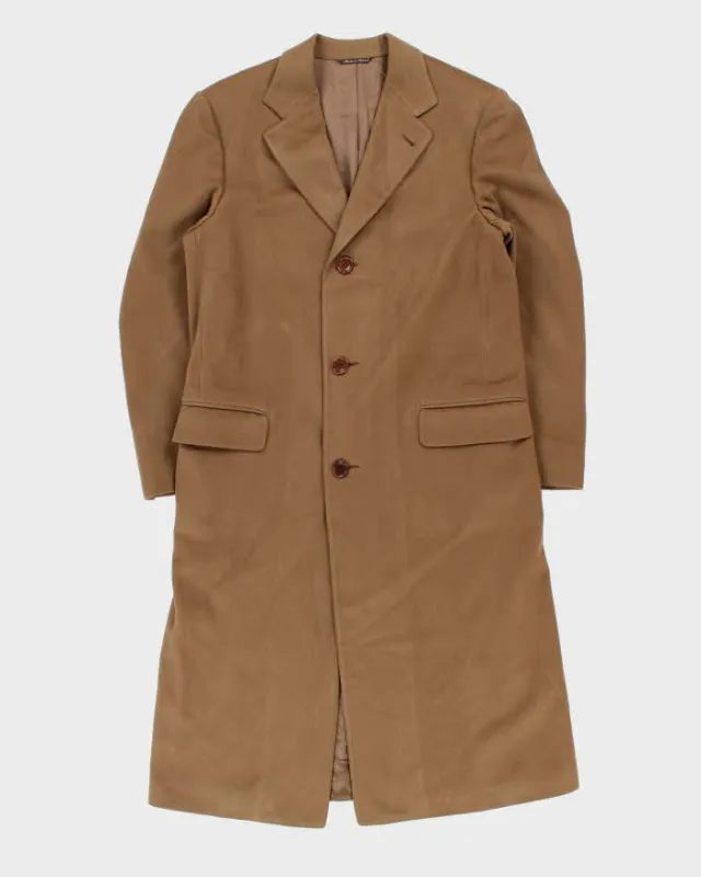 Vintage 1990s Canali Proposta Cashmere Wool Camel Overcoat - M sold by Rokit