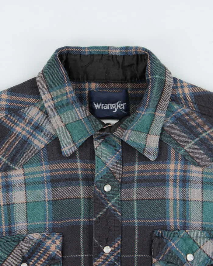 Vintage 90s Wrangler Heavyweight Flannel Shirt - XL sold by Rokit product image thumbnail 5
