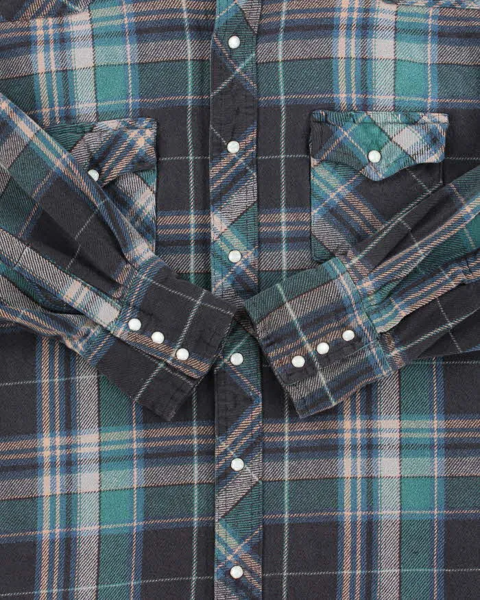 Vintage 90s Wrangler Heavyweight Flannel Shirt - XL sold by Rokit product image thumbnail 4
