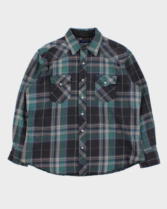 Vintage 90s Wrangler Heavyweight Flannel Shirt - XL sold by Rokit
