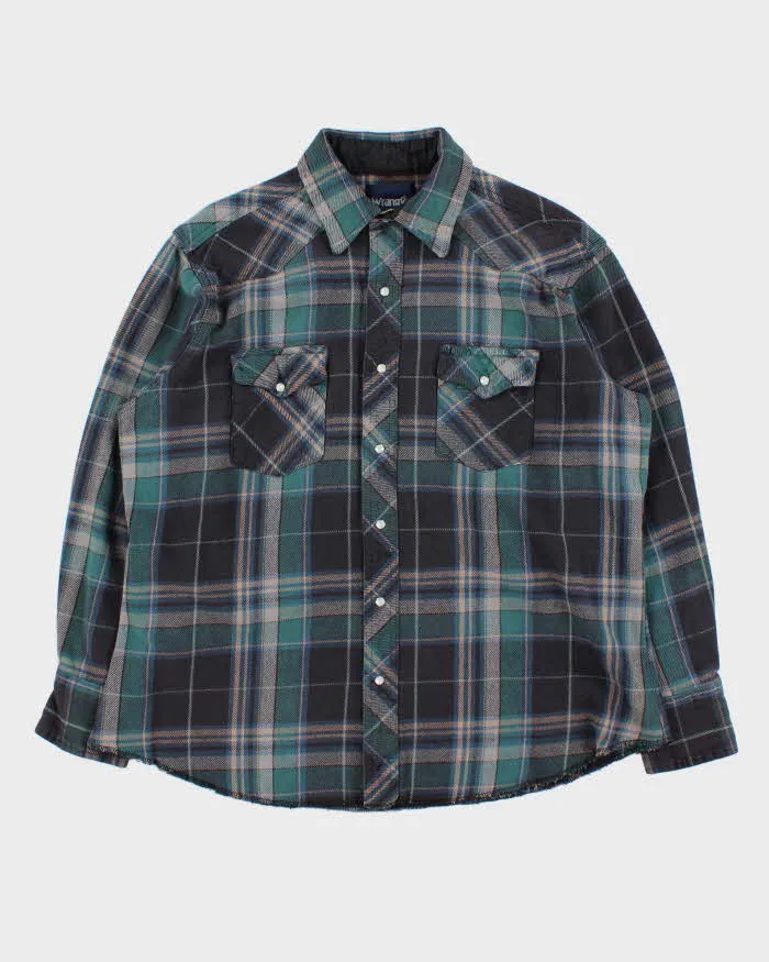 Vintage 90s Wrangler Heavyweight Flannel Shirt - XL sold by Rokit