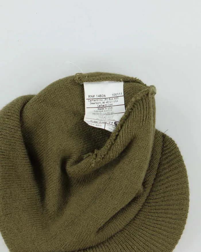 Vintage Carhartt Khaki Peaked Beanie - OS sold by Rokit product image thumbnail 5