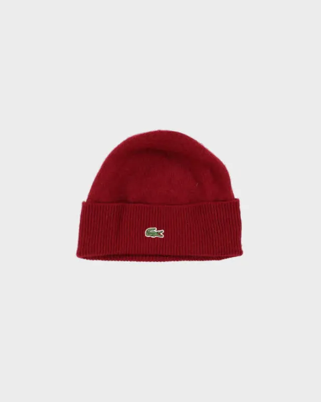 Vintage Y2K 00s Lacoste Merino Wool Beanie - OS sold by Rokit