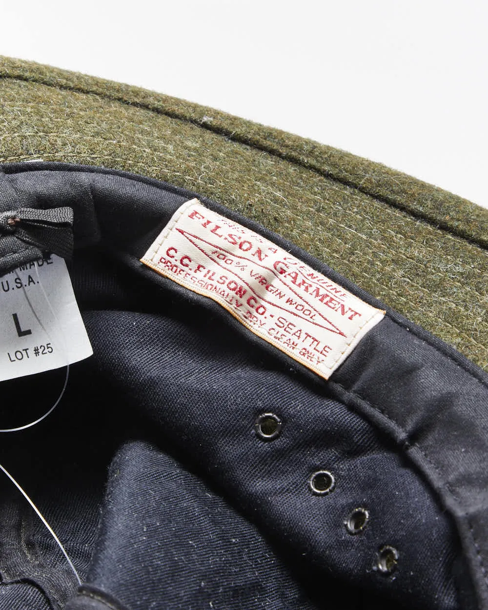 Vintage C.C Filson Custom Made In USA Wool Packet Hat - L sold by Rokit product image thumbnail 4