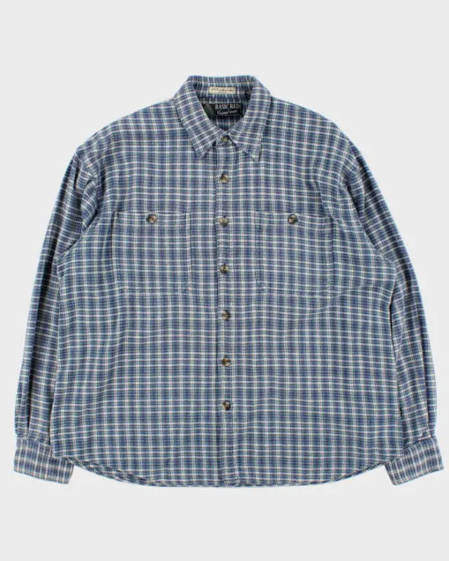 Vintage 90s Basic Red Flannel Shirt - XL sold by Rokit