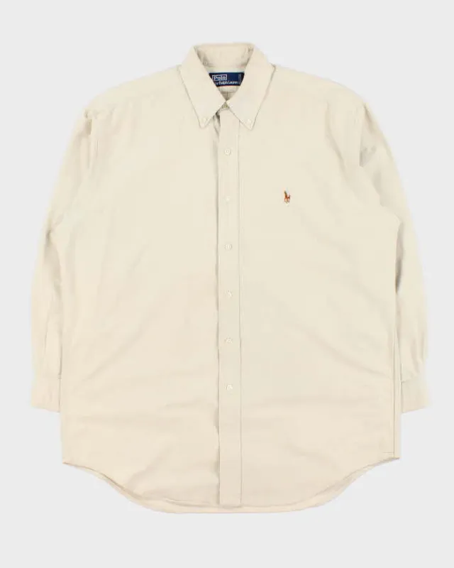 Vintage 1990s Polo Ralph Lauren Oversized Long Sleeve Shirt - M sold by Rokit