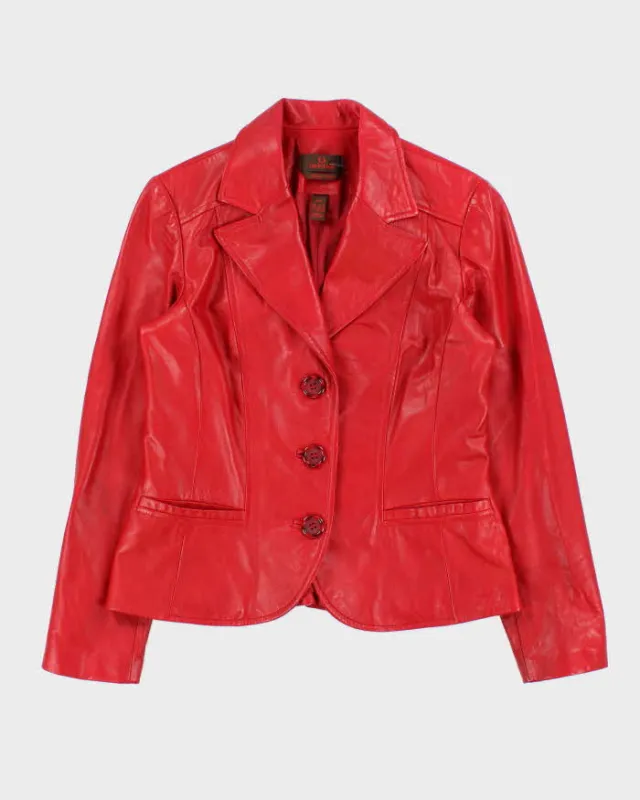 Vintage Danier Red Leather Jacket - M sold by Rokit