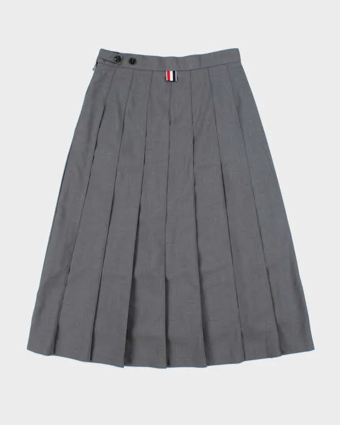 Thom Browne Pleated Wool Midi Skirt - S sold by Rokit product image thumbnail 2