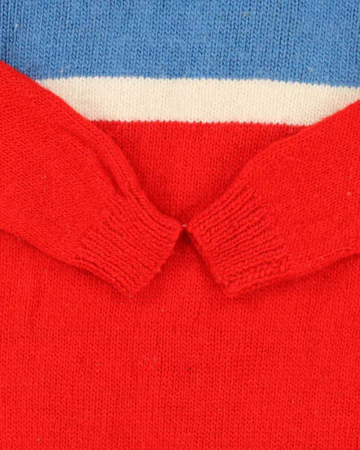 Vintage Chunky Block Colour Wool Knit Jumper - L sold by Rokit product image thumbnail 4