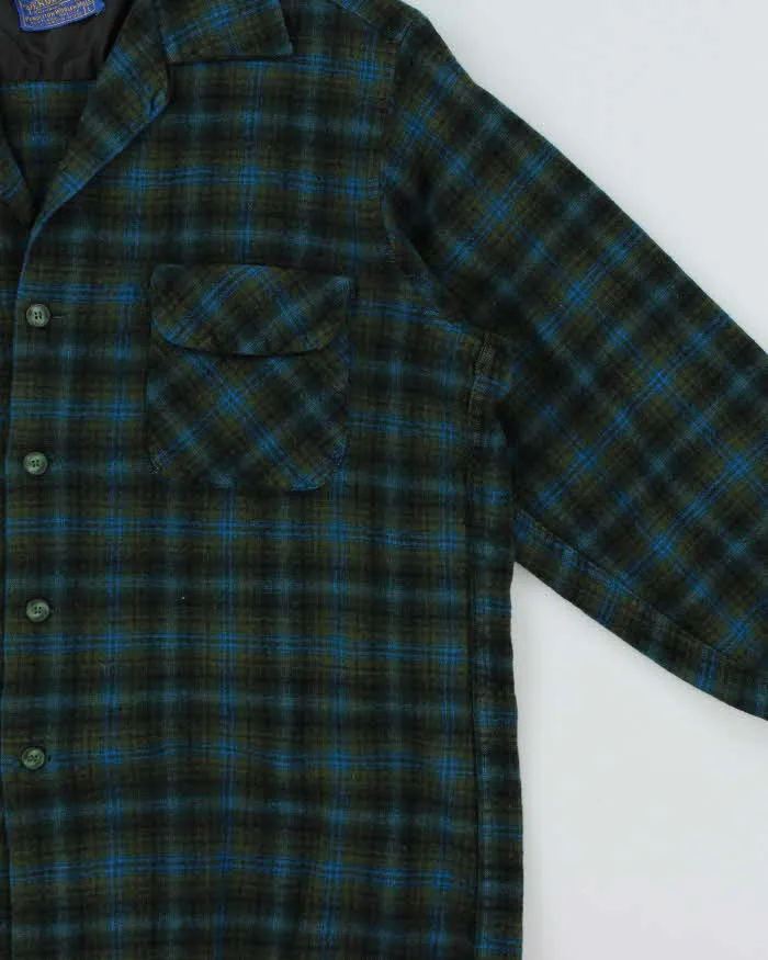 Vintage 1960s Pendleton Wool Guns & Roses Back Patch Flannel Shirt - M sold by Rokit product image thumbnail 3