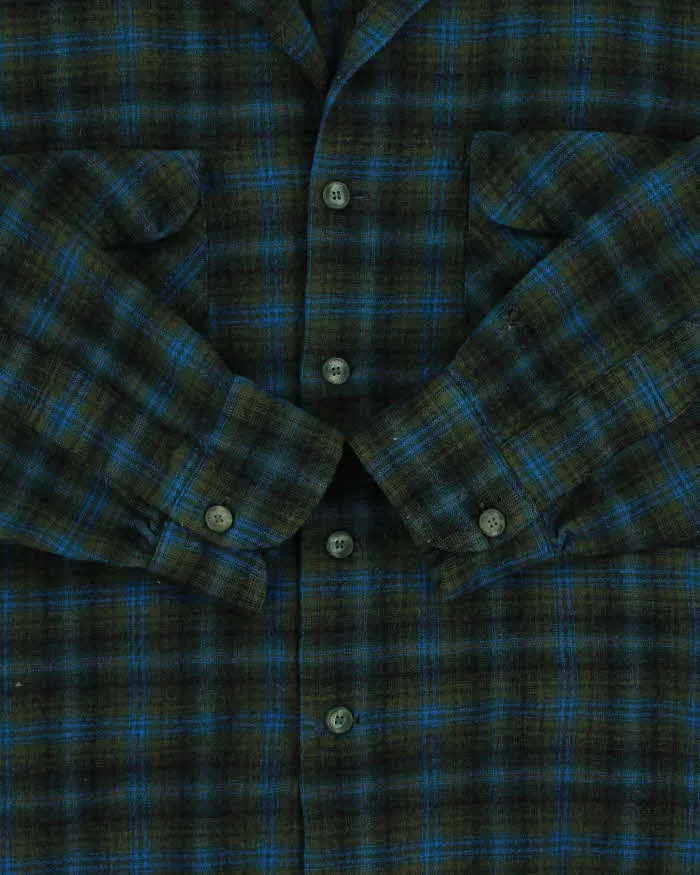 Vintage 1960s Pendleton Wool Guns & Roses Back Patch Flannel Shirt - M sold by Rokit product image thumbnail 4