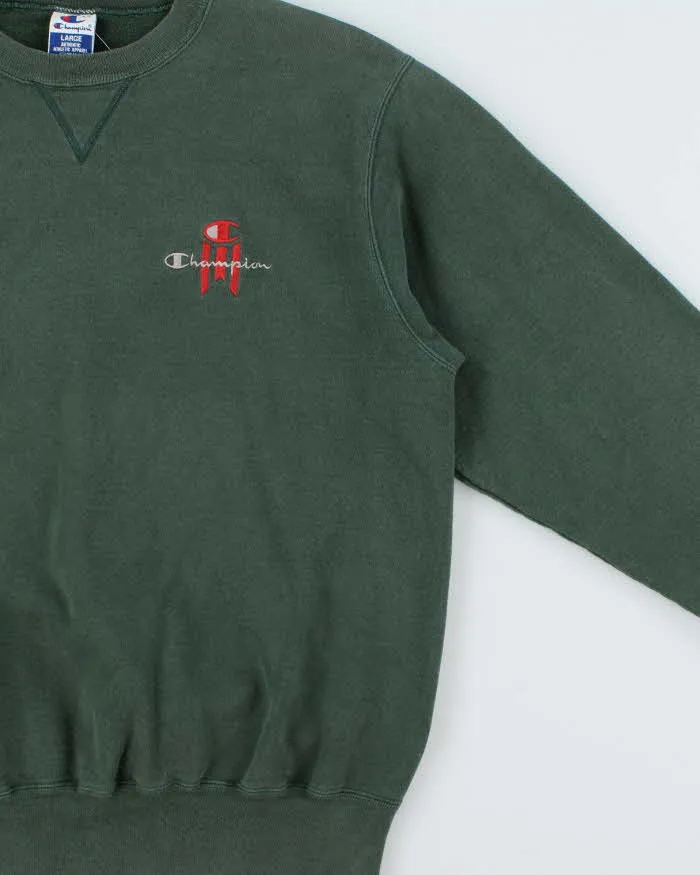 Vintage 1990s Champion Embroidered Crewneck Sweatshirt - L sold by Rokit product image thumbnail 3